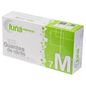 LUVAS EXAME SUPREME NITRILO AZUL S/PÓ LUNA