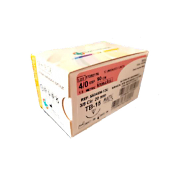 SILK SUTURE PRETO TB-15 MATTE 3/0 12u.