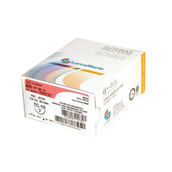 SILK SUTURE C-7 4/0 50u.