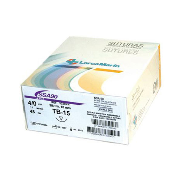 SUTURE SINT. SUTURE ABSOR. SSA90 TB-15 3/0 36u.