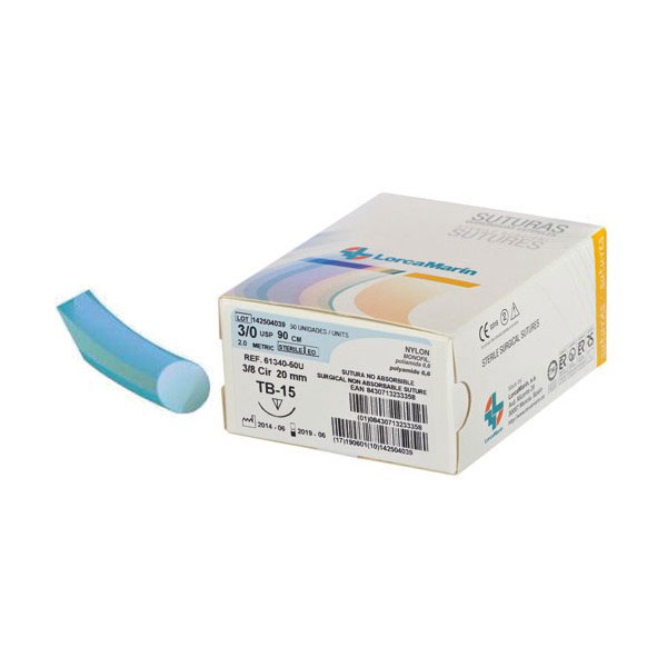 MONOFILHA DE NYLON. AZUL TB-15 4/0 12u.