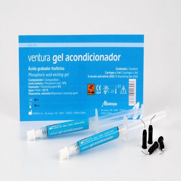 VENTURA ETCHING GEL JER. 2x3ml.+ 8 TIPS