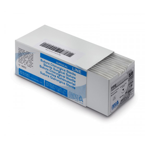 SUTURA PTFE 3/0 3/8 CIRCULO AG.19mm P.SHARP 12u.